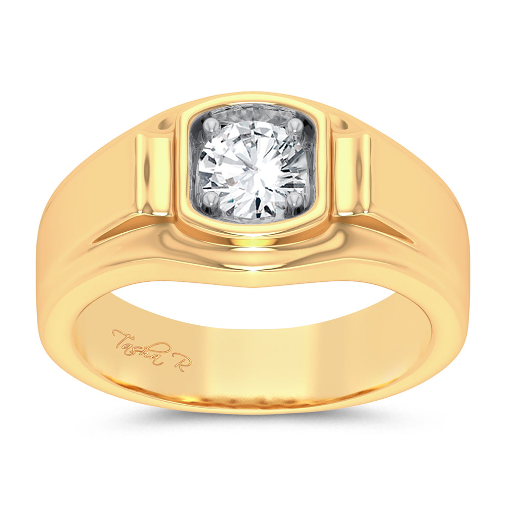 14K 0.50CT DIAMOND MENS RING