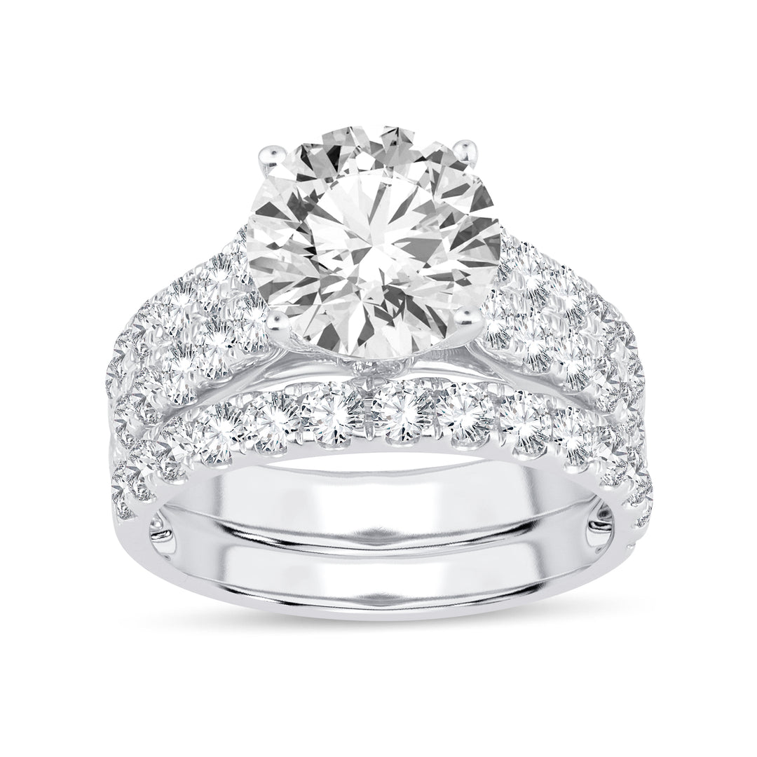 14K 5.00CT Lab Grown Bridal Set