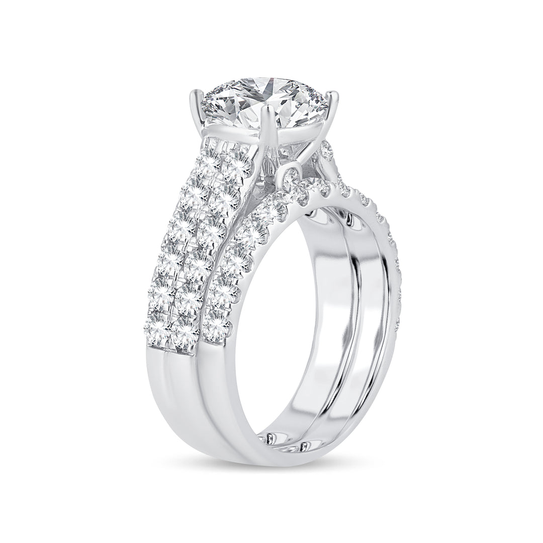 14K 5.00CT Lab Grown Bridal Set