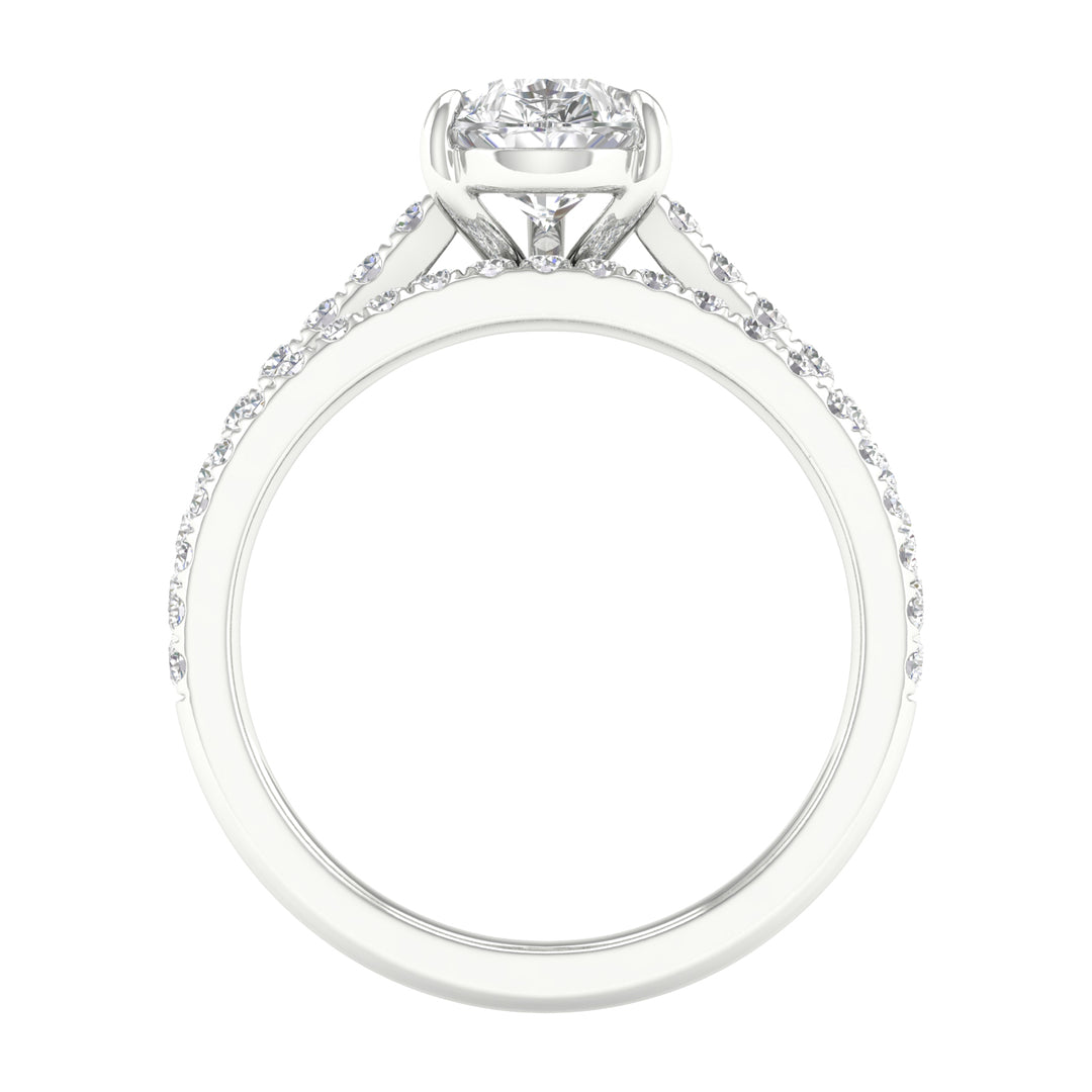 14K 2.40CT Lab Grown Bridal Set