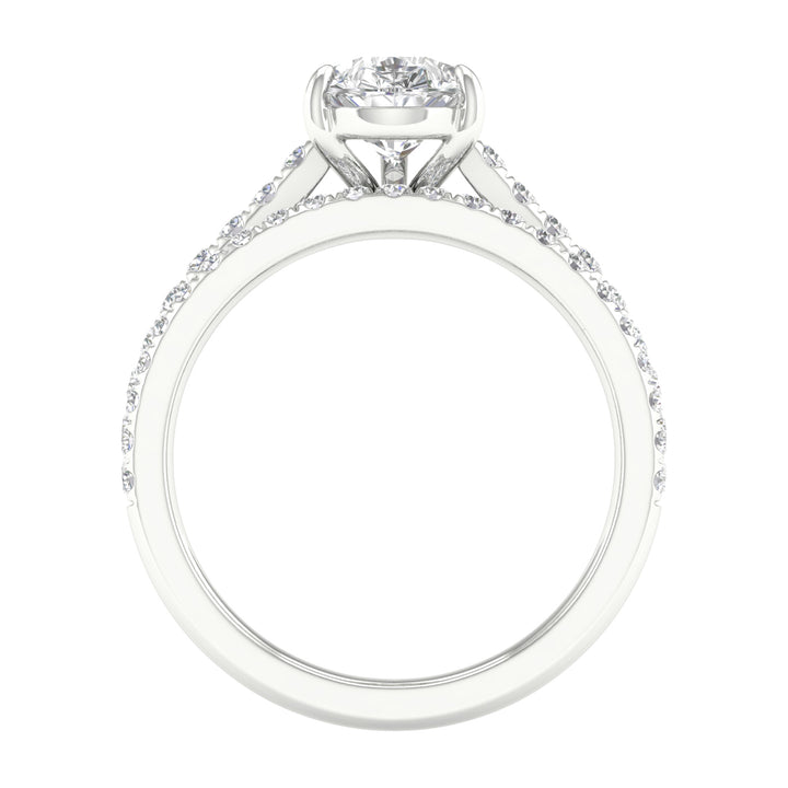 14K 2.40CT Lab Grown Bridal Set