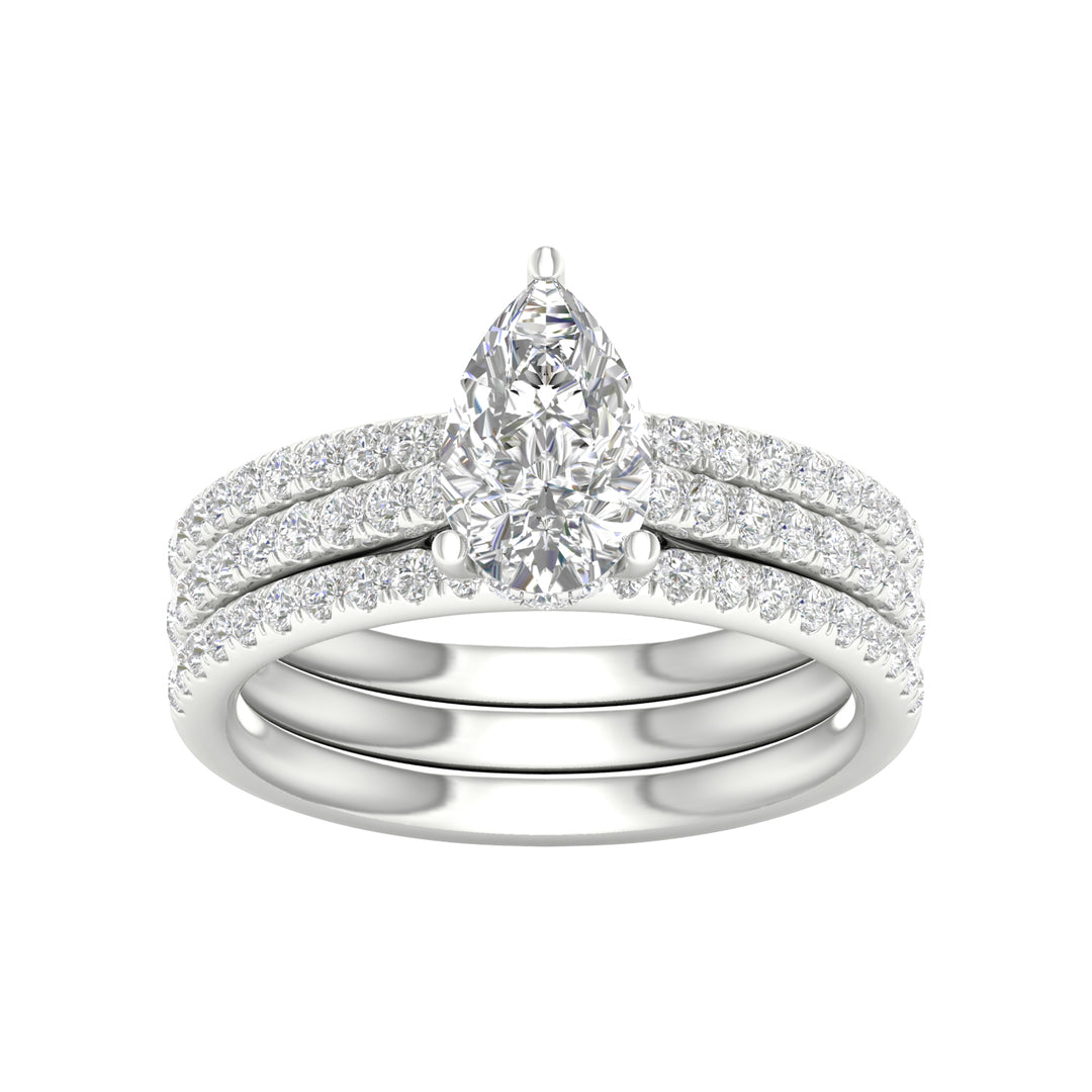 14K 1.75CT Lab Grown Diamond Bridal Set