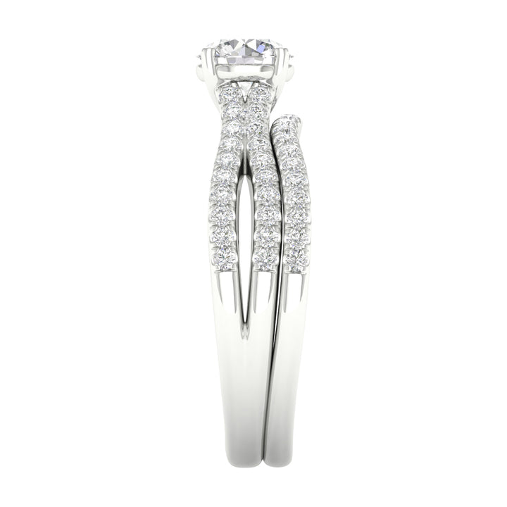 14K 1.40CT Lab Grown Diamond Bridal Set