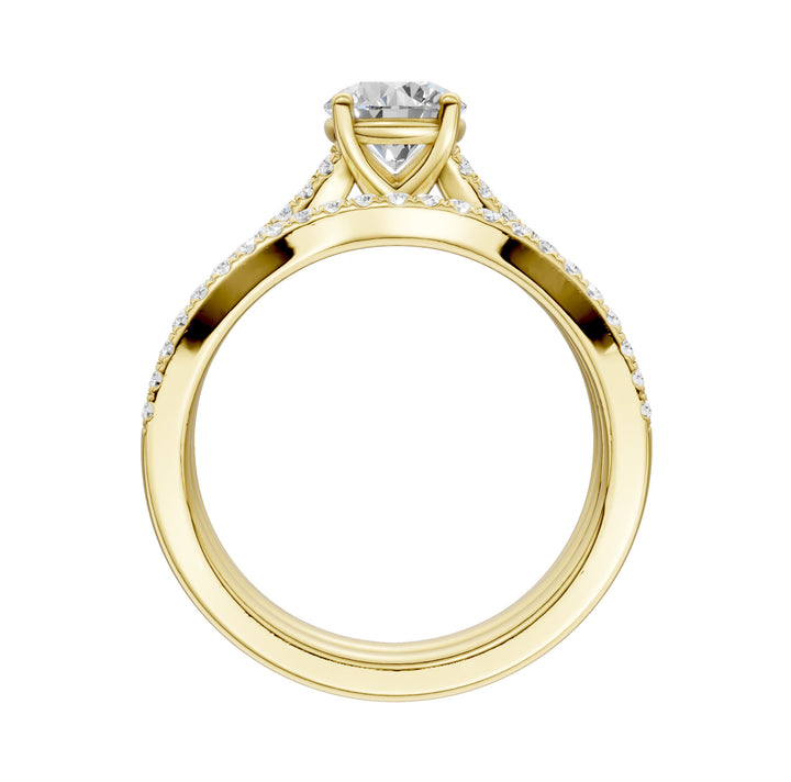 14K 1.40CT Lab Grown Diamond Bridal Set