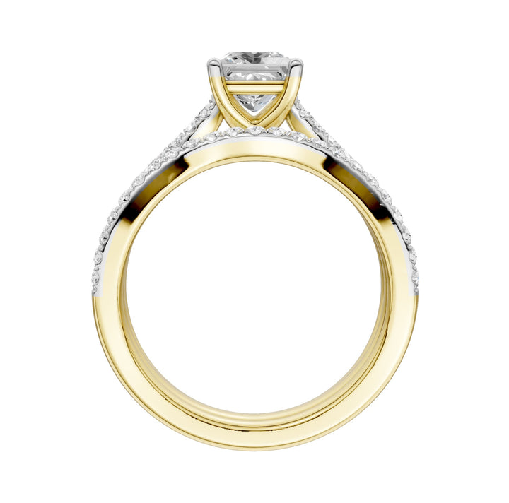 Certified Lab Grown 14K 1.40CT Diamond Bridal Set