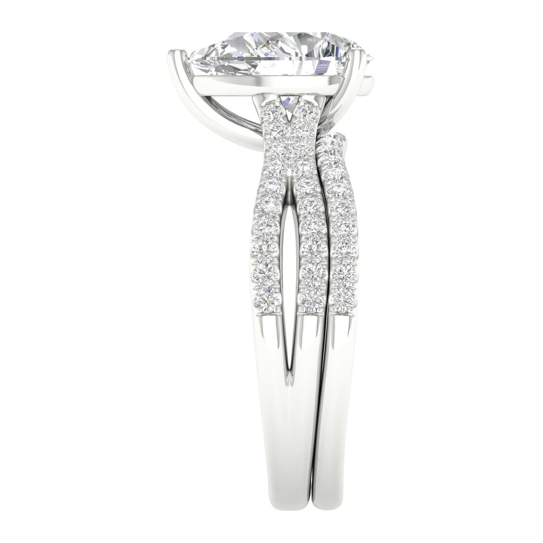 14K 2.40CT Lab Grown Diamond Bridal Set