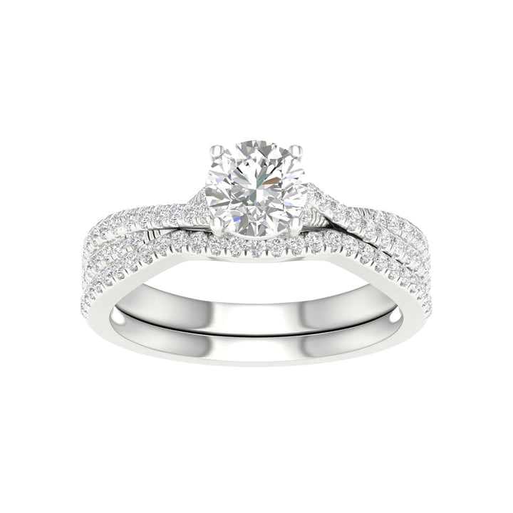 14K 1.40CT Lab Grown Diamond Bridal Set