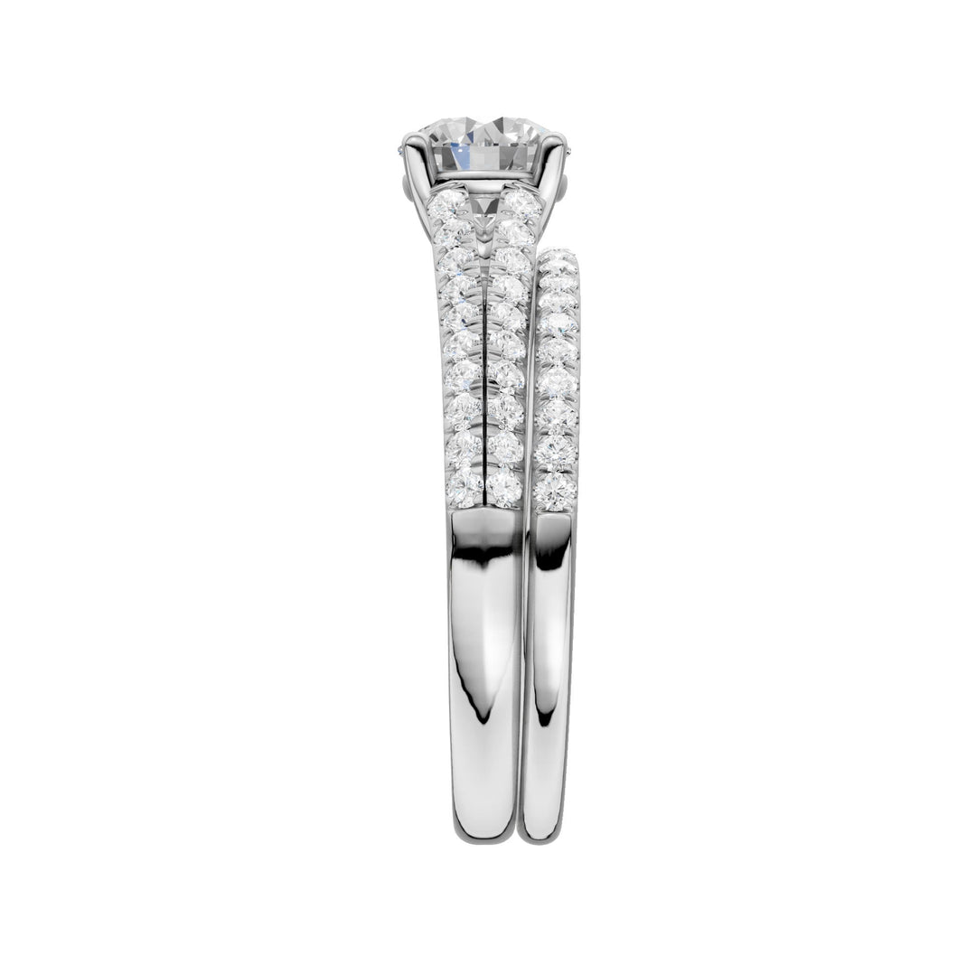 14K 1.40ct Lab Grown Diamond Bridal Set