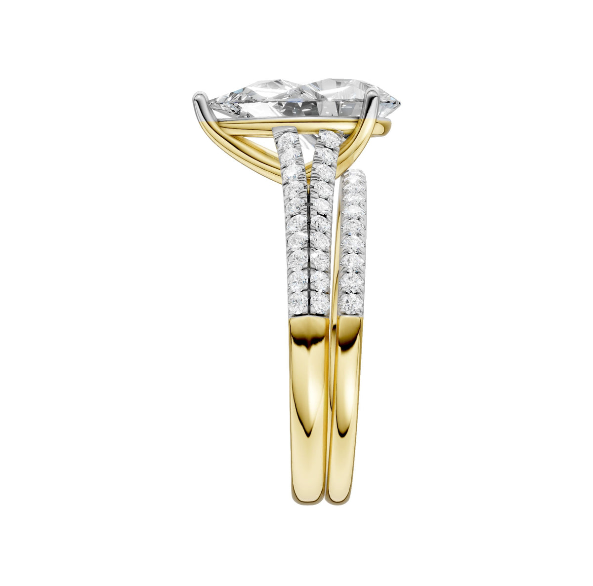 Certified Lab Grown 14K 2.40CT Diamond Bridal Set