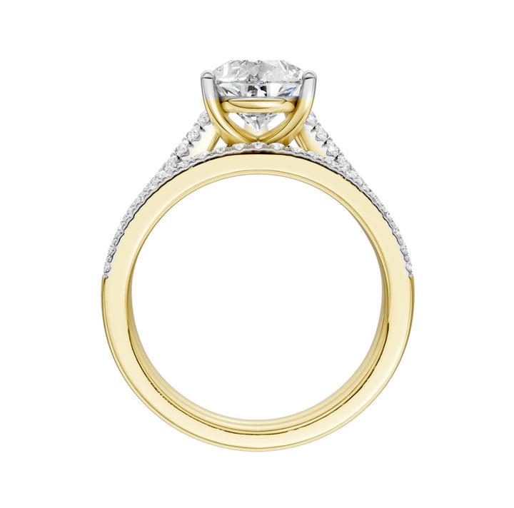 Certified Lab Grown 14K 2.40CT Diamond Bridal Set