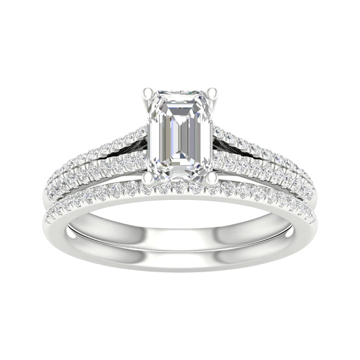 Certified Lab Grown 14K 1.40CT Diamond Bridal Set