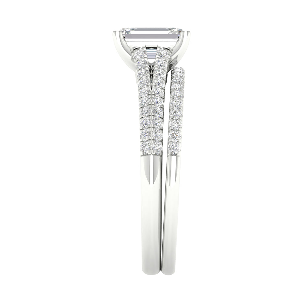 Certified Lab Grown 14K 1.40CT Diamond Bridal Set