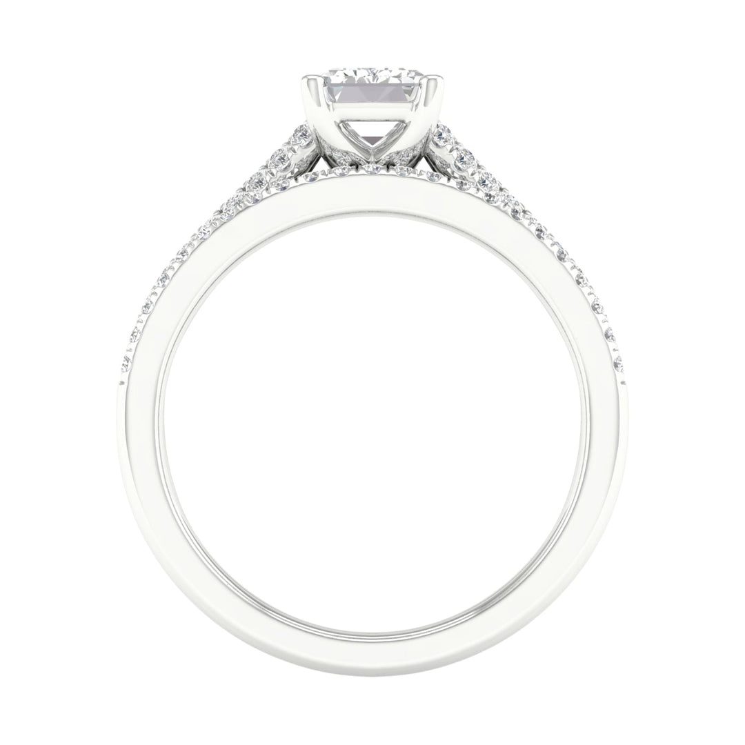 Certified Lab Grown 14K 1.40CT Diamond Bridal Set