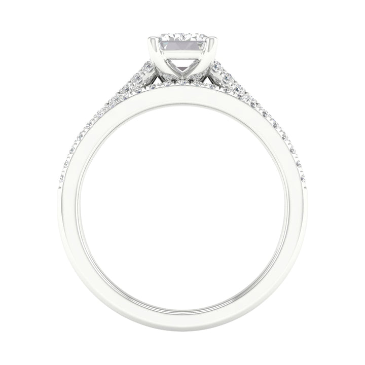Certified Lab Grown 14K 1.40CT Diamond Bridal Set