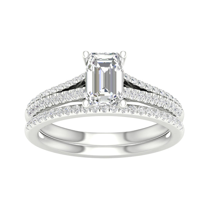 14K 1.40CT Lab Grown Bridal Set