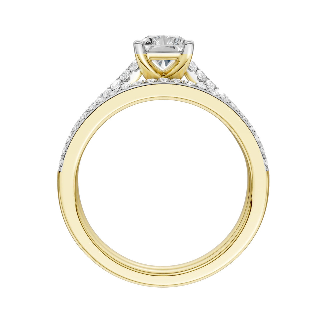 Certified Lab Grown 14K 1.40CT Diamond Bridal Set