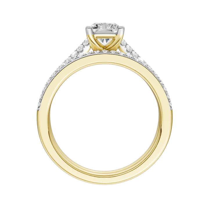 Certified Lab Grown 14K 1.40CT Diamond Bridal Set