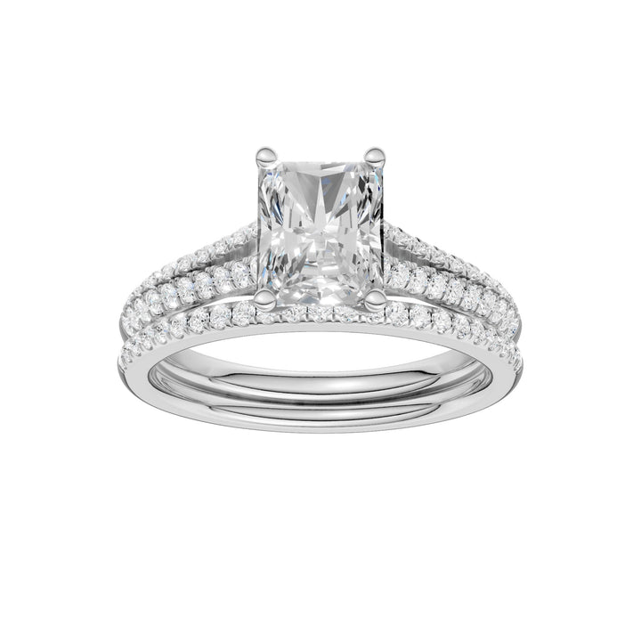 Certified Lab Grown 14K 2.40CT Diamond Bridal Set