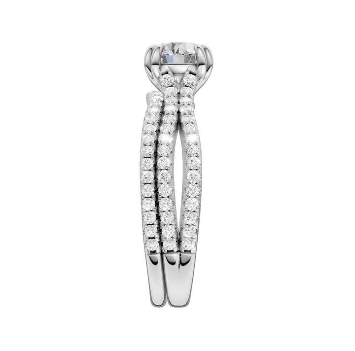 Certified Lab Grown 14K 1.50CT Diamond Bridal Set