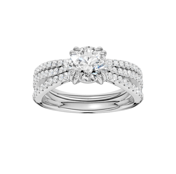 Certified Lab Grown 14K 1.50CT Diamond Bridal Set