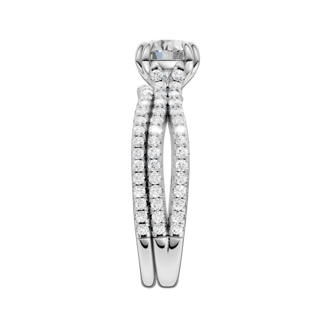Certified Lab Grown 14K 1.50CT Diamond Bridal Set