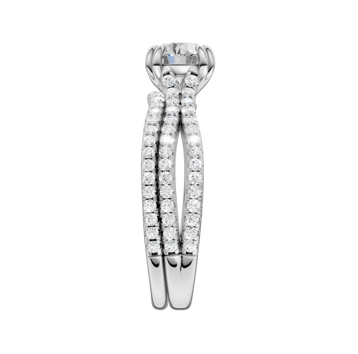 Certified Lab Grown 14K 1.50CT Diamond Bridal Set