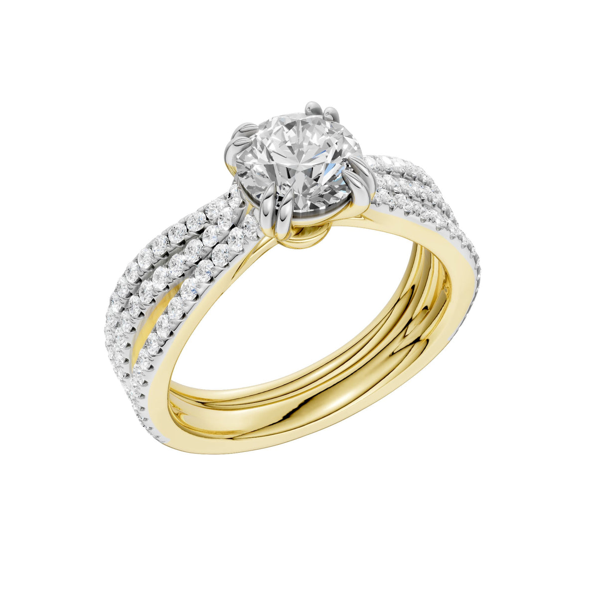 Certified Lab Grown 14K 1.50CT Diamond Bridal Set