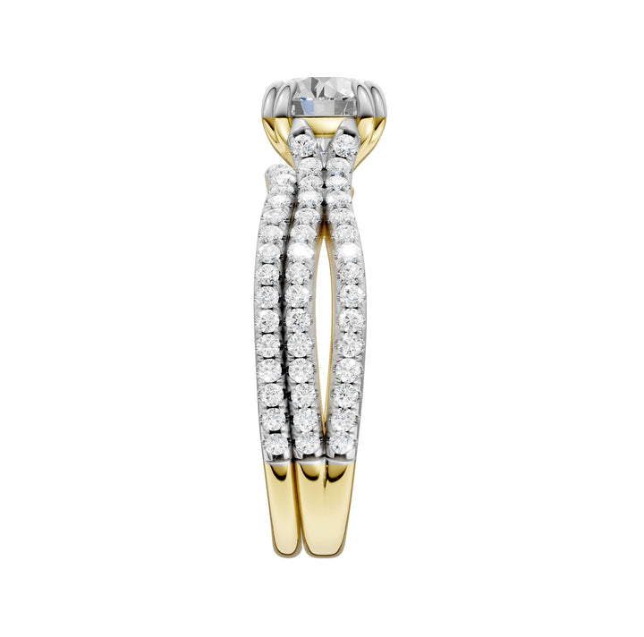 Certified Lab Grown 14K 1.50CT Diamond Bridal Set