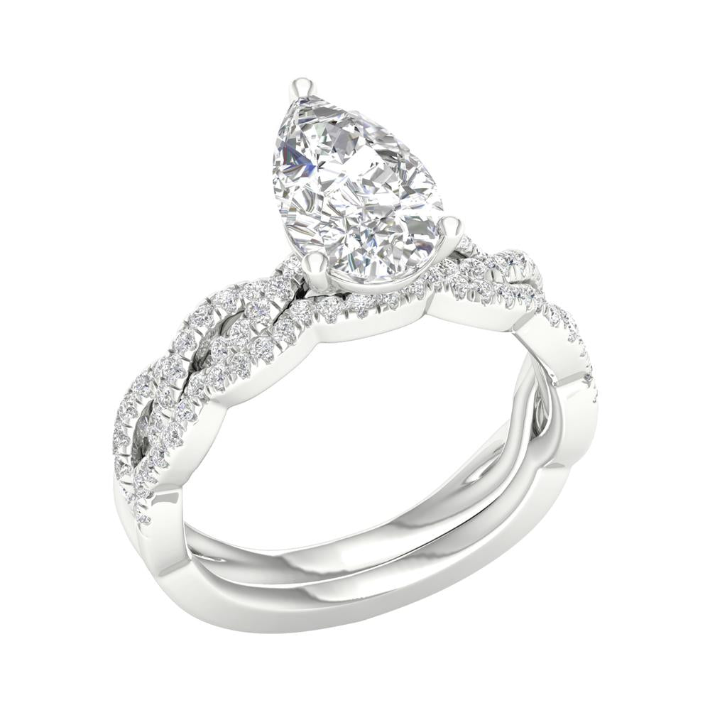 14K 2.40CT Lab Grown Diamond Bridal Set