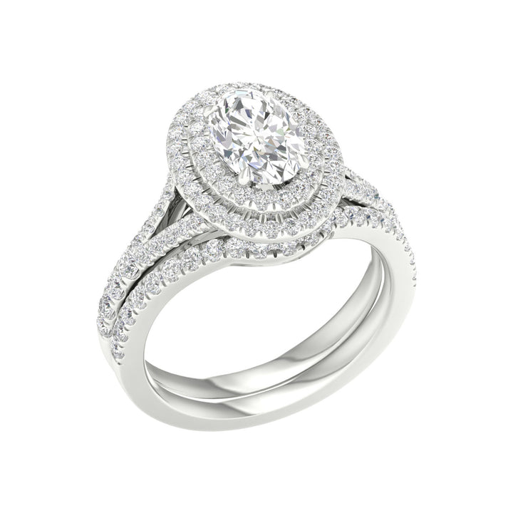 14K 1.75CT Lab Grown Diamond Bridal Set