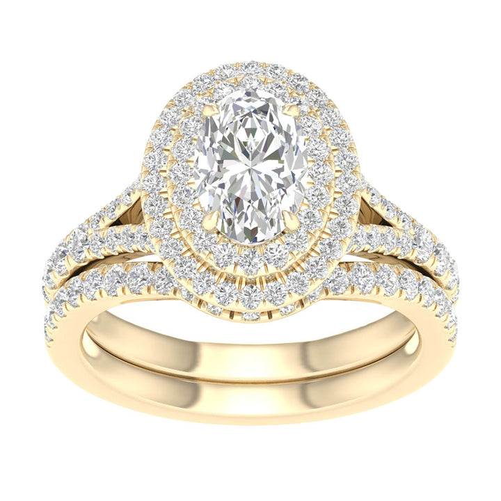 14K 1.75CT  Lab Grown Diamond Bridal Ring