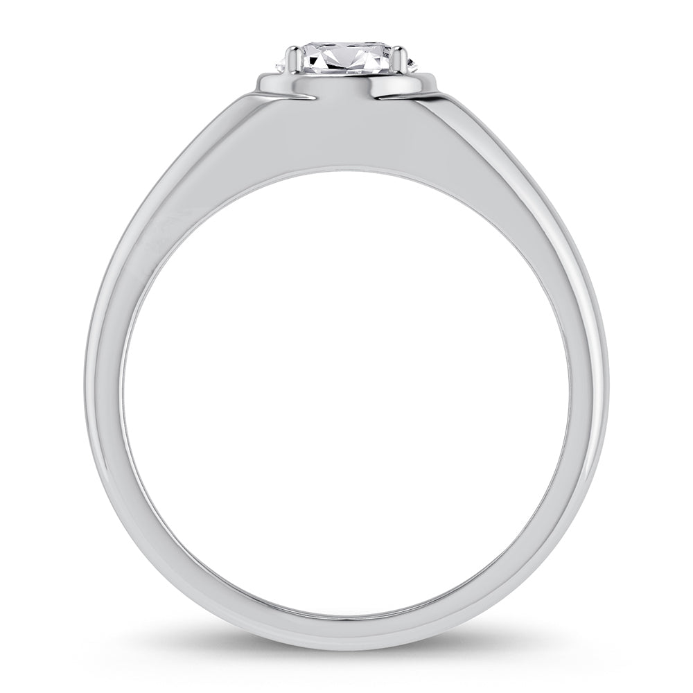 14K 1.00CT Lab Grown Diamond Mens Ring