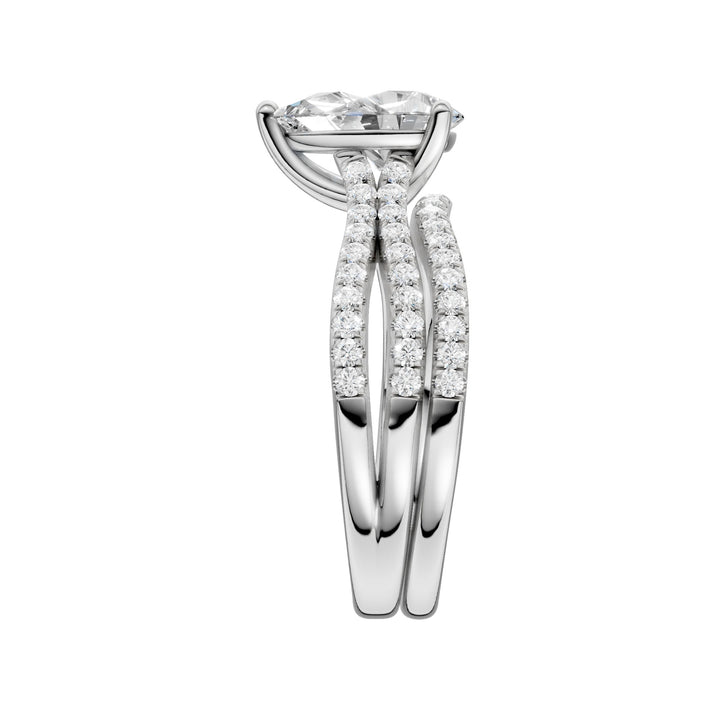 14K 1.40ct Lab Grown Diamond Bridal Set