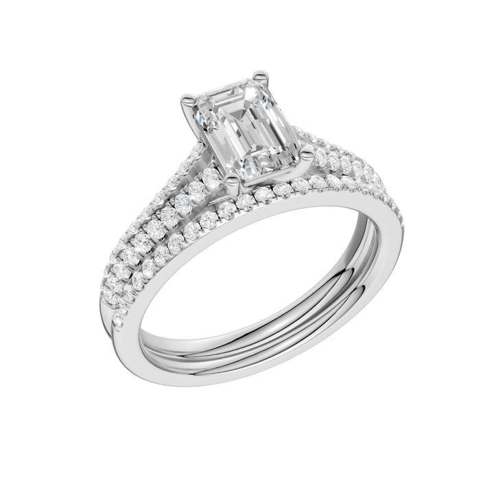 Certified Lab Grown 14K 2.40CT Diamond Bridal Set