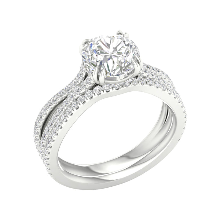 14K 2.50CT Lab Grown Bridal Ring