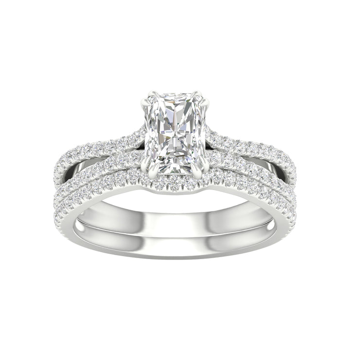 14K 1.50CT Lab Grown Diamond Bridal Set