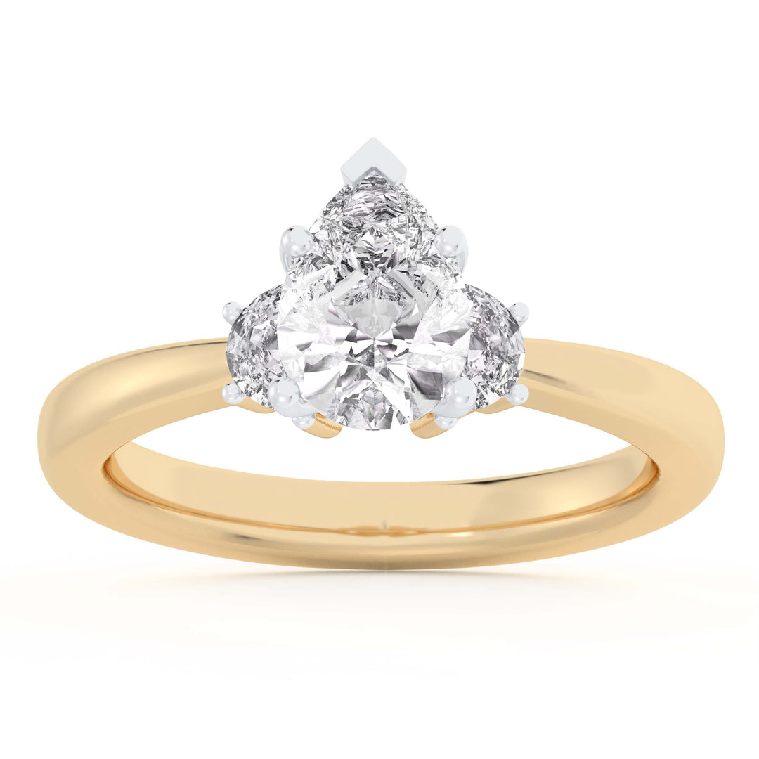 14K 1.25CT Lab Grown Engagement Ring