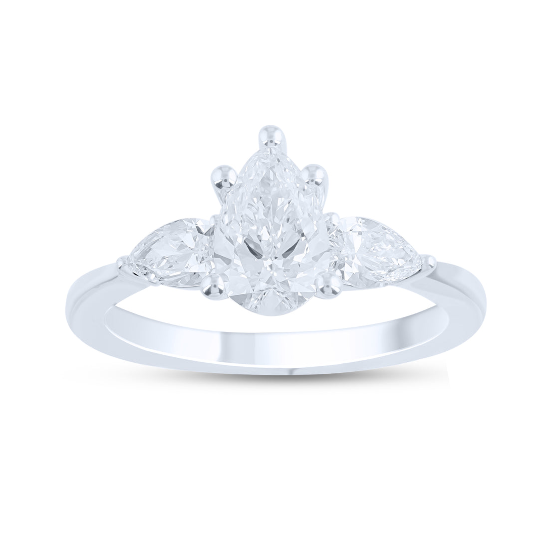 14K 1.56CT Lab Grown Engagement Ring