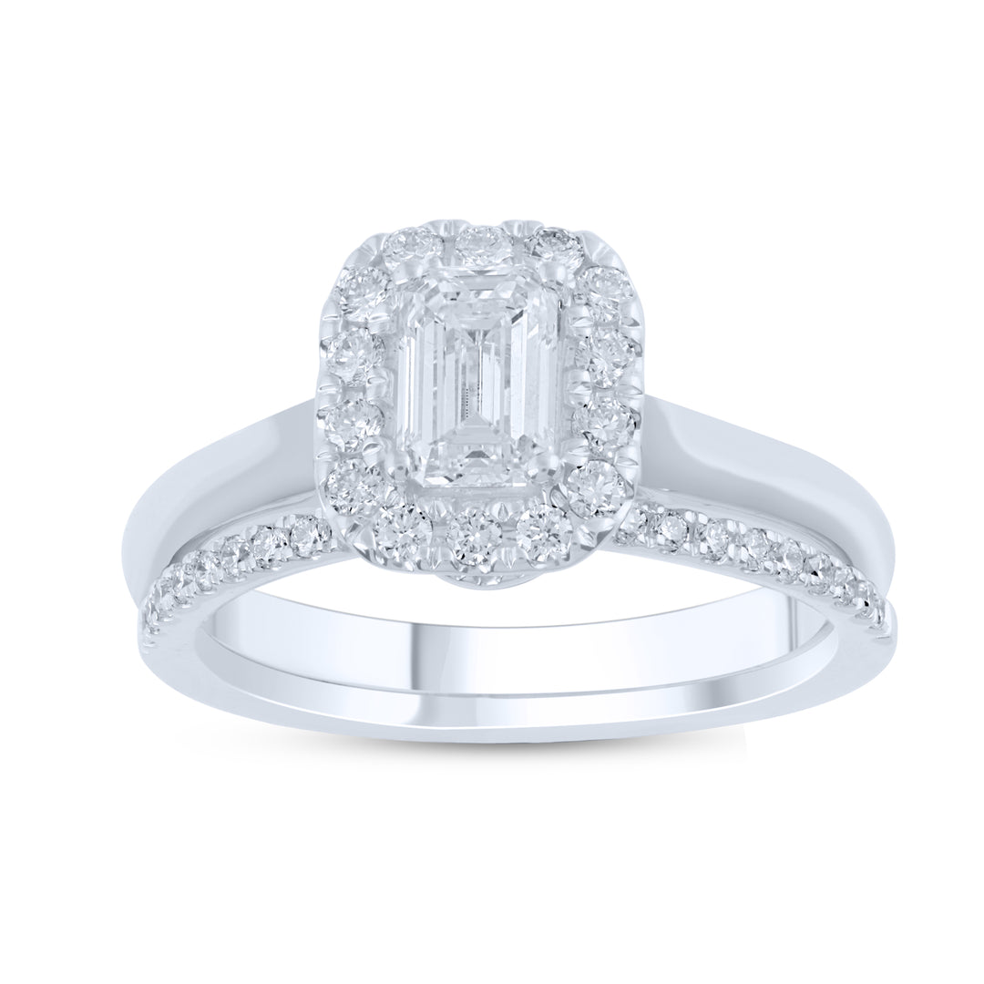 14K 1.16CT Lab Grown Diamond Bridal Set