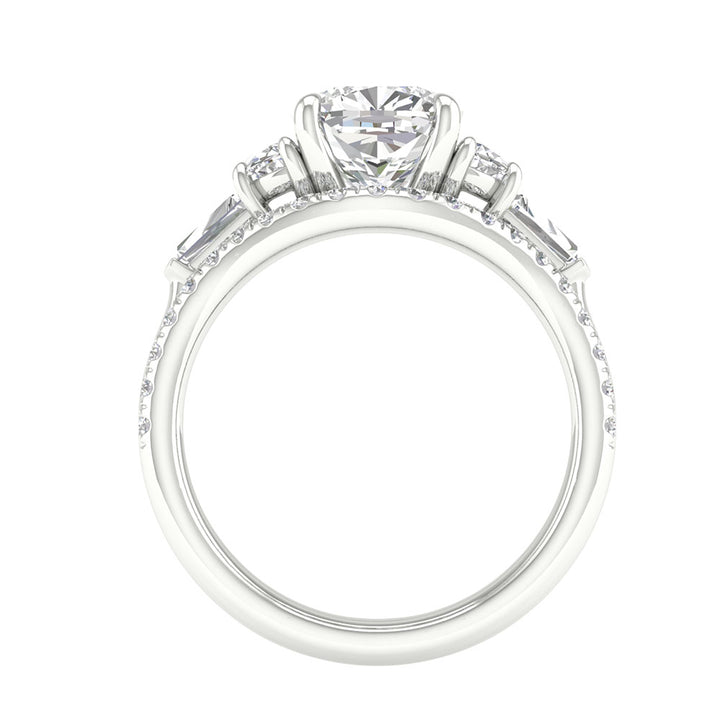 14K 2.93CT Lab Grown Engagement Ring