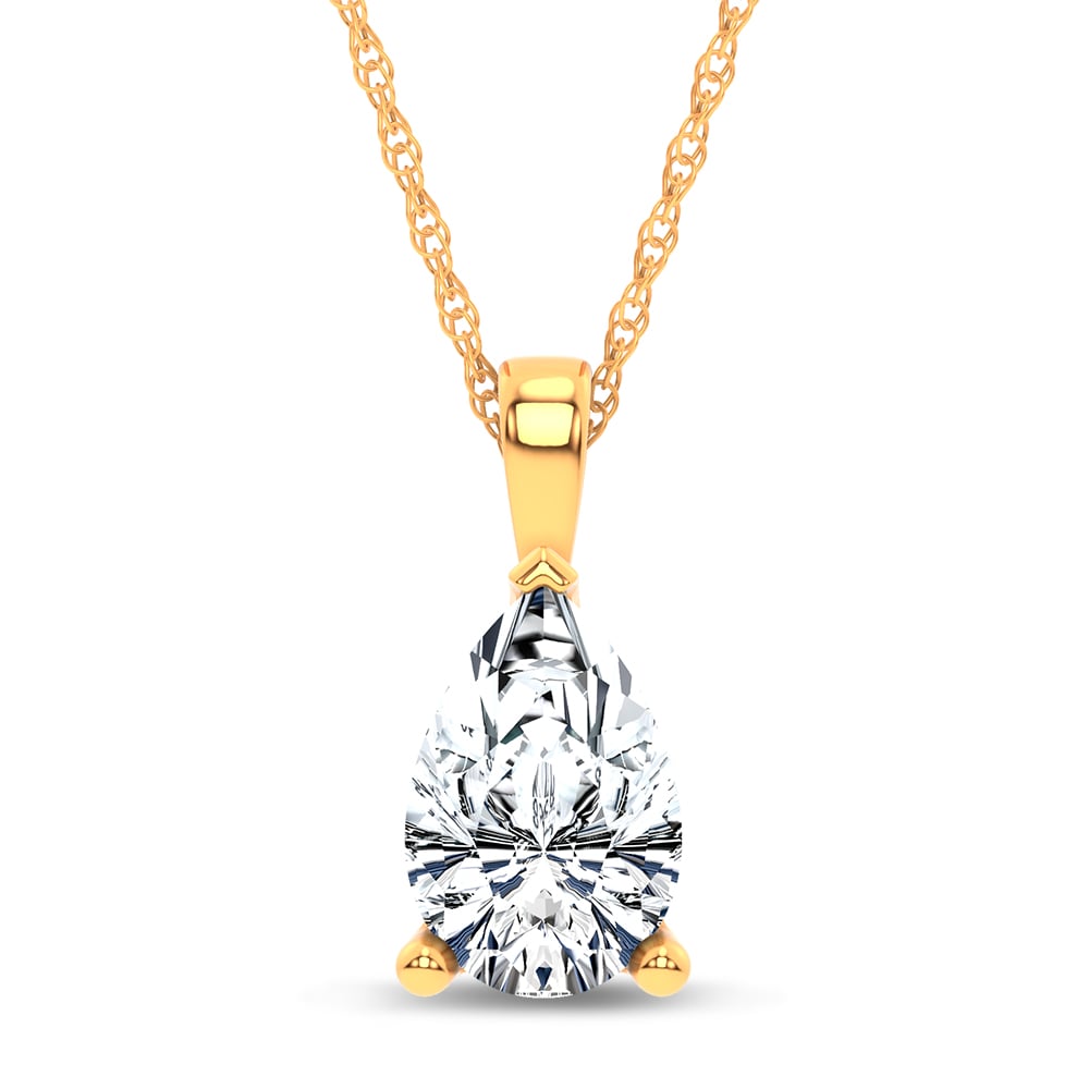 14K 1.00CT Certified Lab Grown  PENDANT