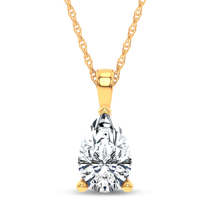 14K 1.00CT Certified Lab Grown  PENDANT