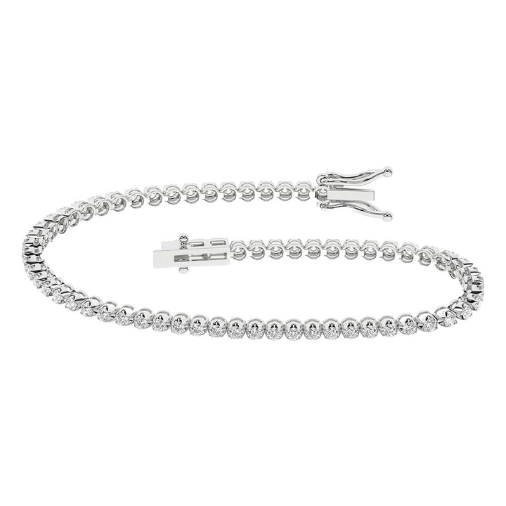 14K 1.00ct Lab Grown Bracelet ( IGI Certified )