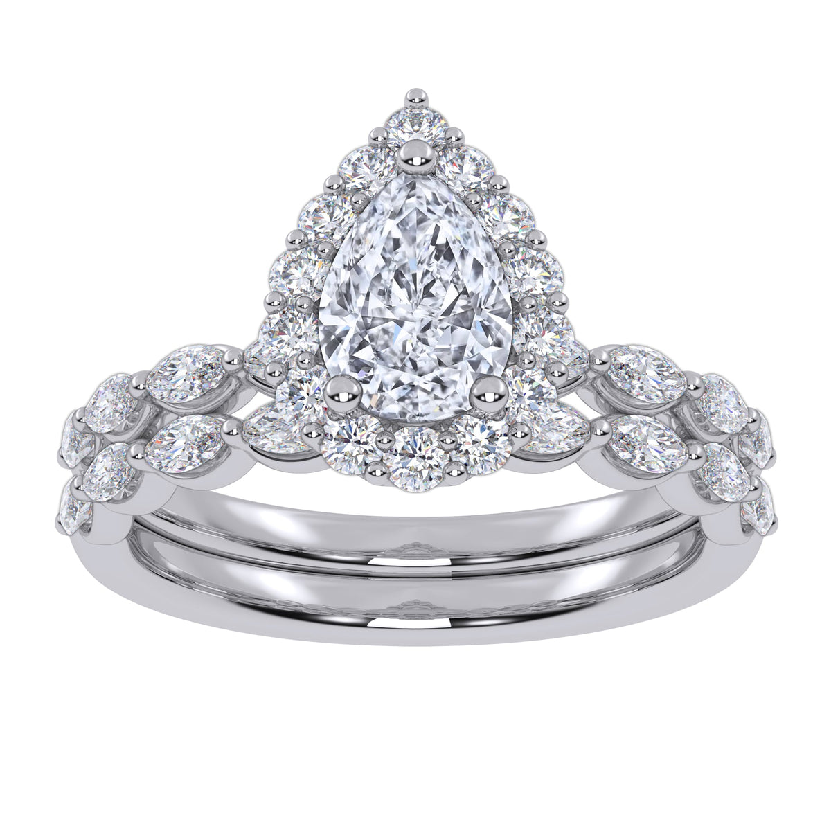 10K 1.00CT Lab Grown Ladies Band