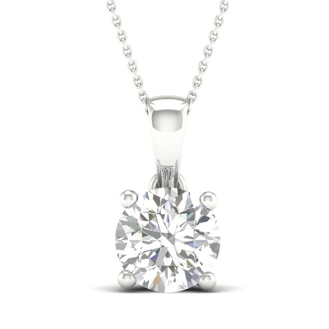 10K 1.00CT Certified Lab Grown Diamond Pendant ( IGI Certified )