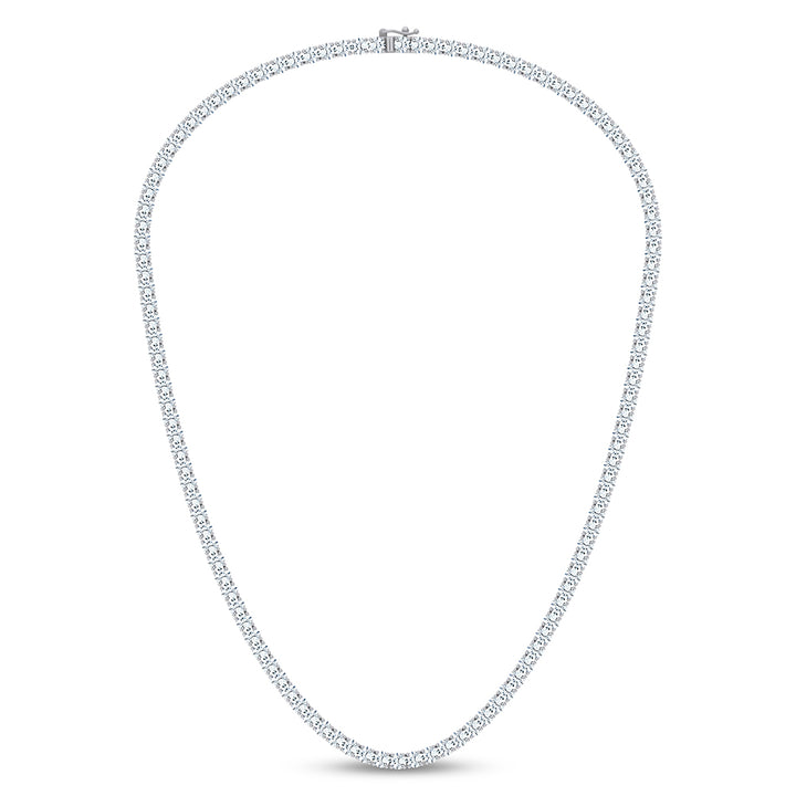 14K 15.00CT DIAMOND NECKLACE TENNIS 17 INCH