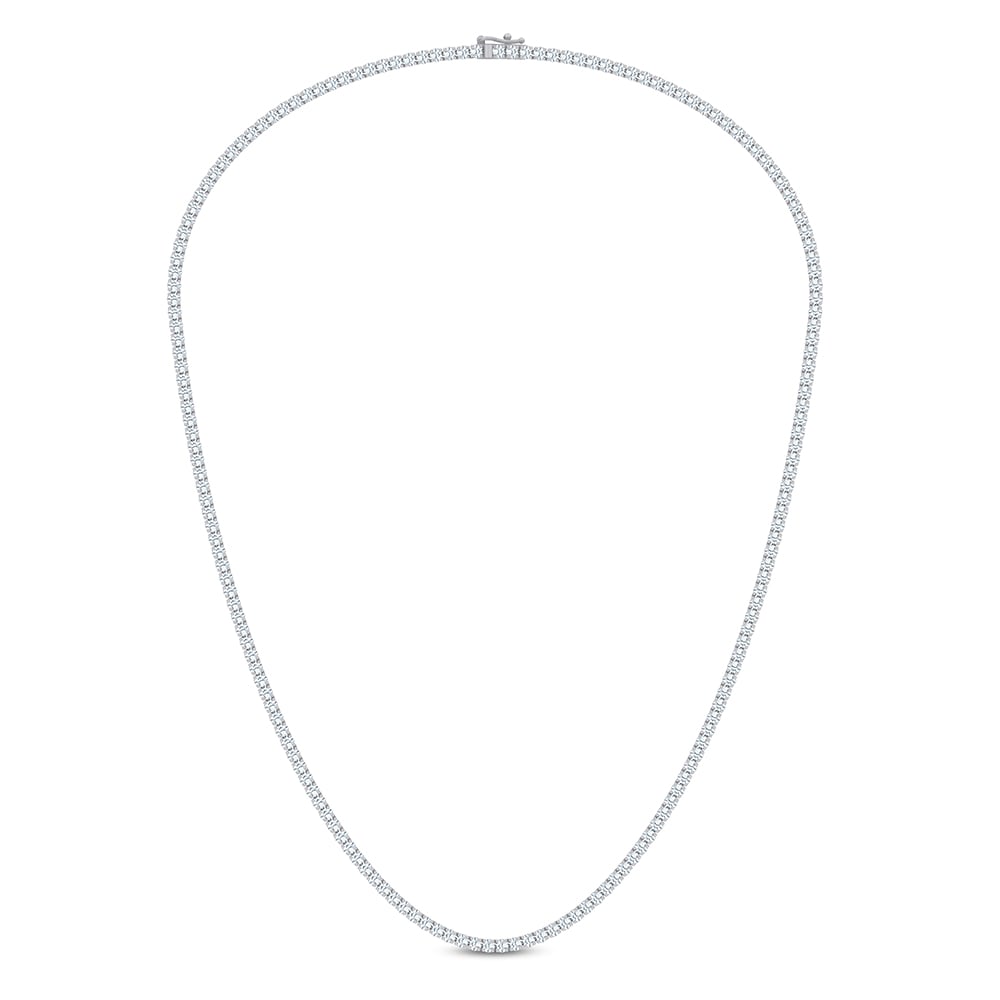 14K 5.00CT LAB DIAMOND NECKLACE TENNIS 17 INCH