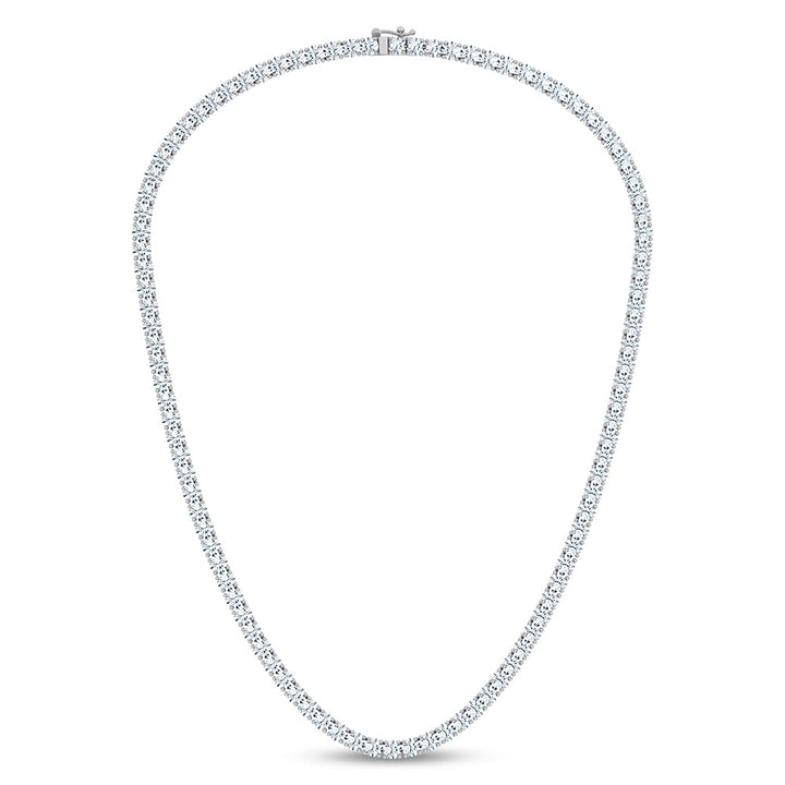 14K 20.00CT DIAMOND NECKLACE TENNIS 17 INCH