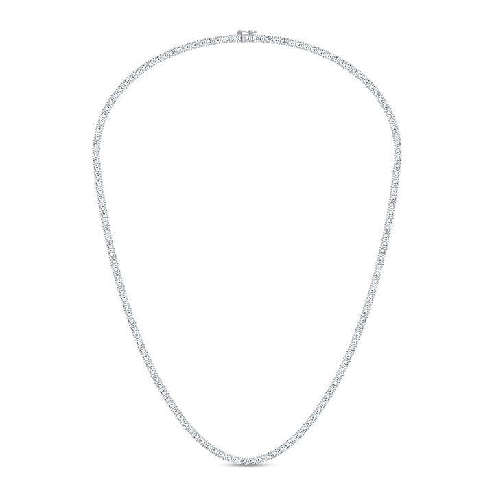 14K 10.00CT DIAMOND NECKLACE TENNIS 17 INCH