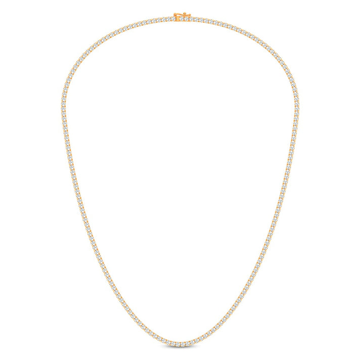 14K 5.00CT LAB DIAMOND NECKLACE TENNIS 17 INCH
